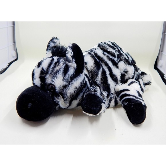 Caltoy Hand Puppet Zebra Plush Stuffed Toy Animal Black White - Picture 1 of 12
